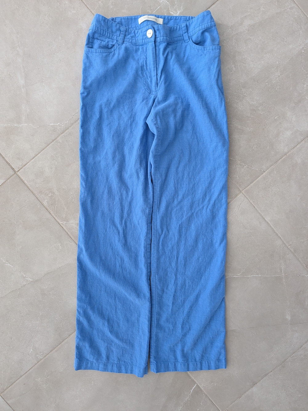 2/$20 Liz Claiborne Women’s Linen Blend Pants – Small Blue
